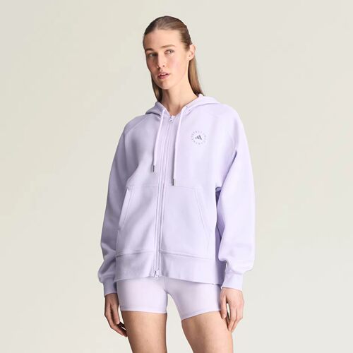 现货 adidas stella SMC新款运动休闲宽松连帽针织外套JN0226