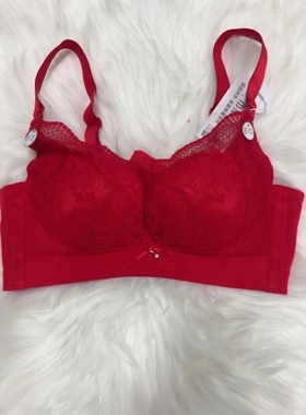 都市家LB49Y1文胸蕾丝性感无钢圈中厚聚拢调整收副乳内衣