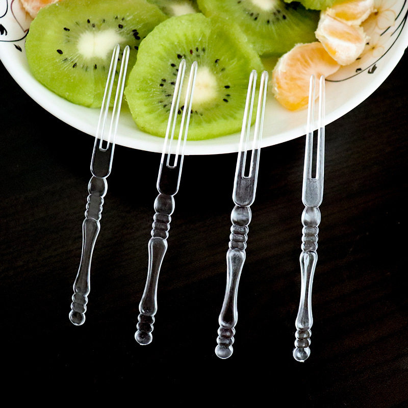 500只一次性水果叉子单独包装塑料果叉透明独立小叉商用蛋糕签,餐饮具,一次性勺子/叉子,淘宝优惠券,粉丝福利购,淘宝优惠卷