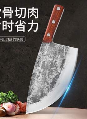 手工锻打重型砍骨大刀屠夫半圆刀肉档砍骨专用刀杀猪砍羊斩骨大刀