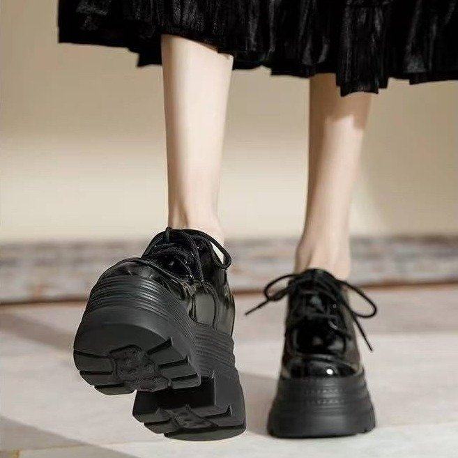 厚底乐福鞋女2026新款爆款鞋子春秋勃肯鞋英伦风小皮鞋女黑色单鞋,女鞋,深口单鞋,淘宝优惠券,粉丝福利购,淘宝优惠卷