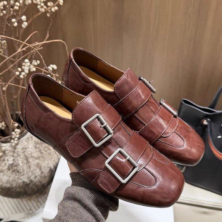 潮流英伦风单鞋女2026春季新品韩版舒适圆头平底魔术贴休闲小皮鞋,女鞋,深口单鞋,淘宝优惠券,粉丝福利购,淘宝优惠卷