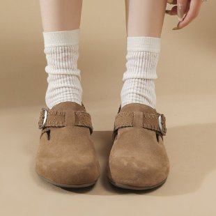 百搭内增高勃肯鞋2026春季新款豆豆鞋一脚蹬懒人博肯鞋全包女单鞋,女鞋,勃肯鞋/软木鞋,淘宝优惠券,粉丝福利购,淘宝优惠卷