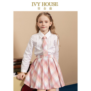 款 IVY 春季 女童衬衫 全棉JK风衬衣透气百搭学院 HOUSE常春藤儿童装