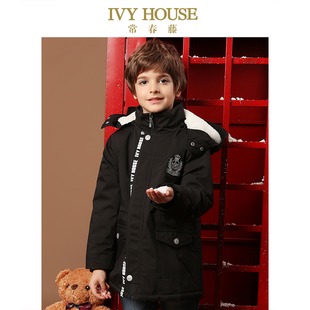 HOUSE常春藤童装 铺棉外套时尚 男童冬季 户外型风衣式 新款 IVY