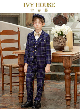 IVYHOUSE常春藤西服外套格纹