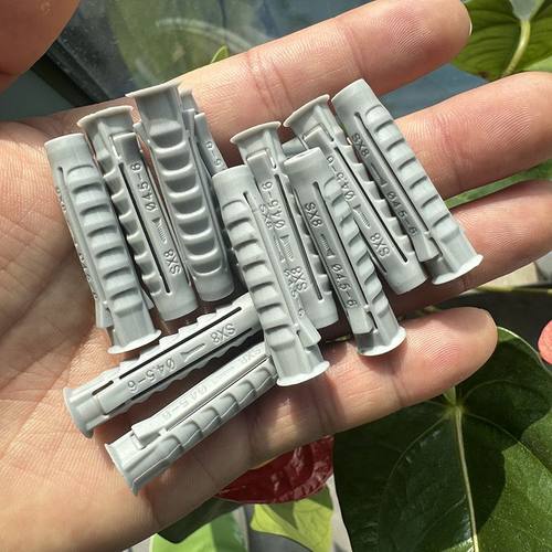 国标新款四面体塑料膨胀管高强度自攻螺丝钉涨塞胶塞胶粒螺栓胀塞