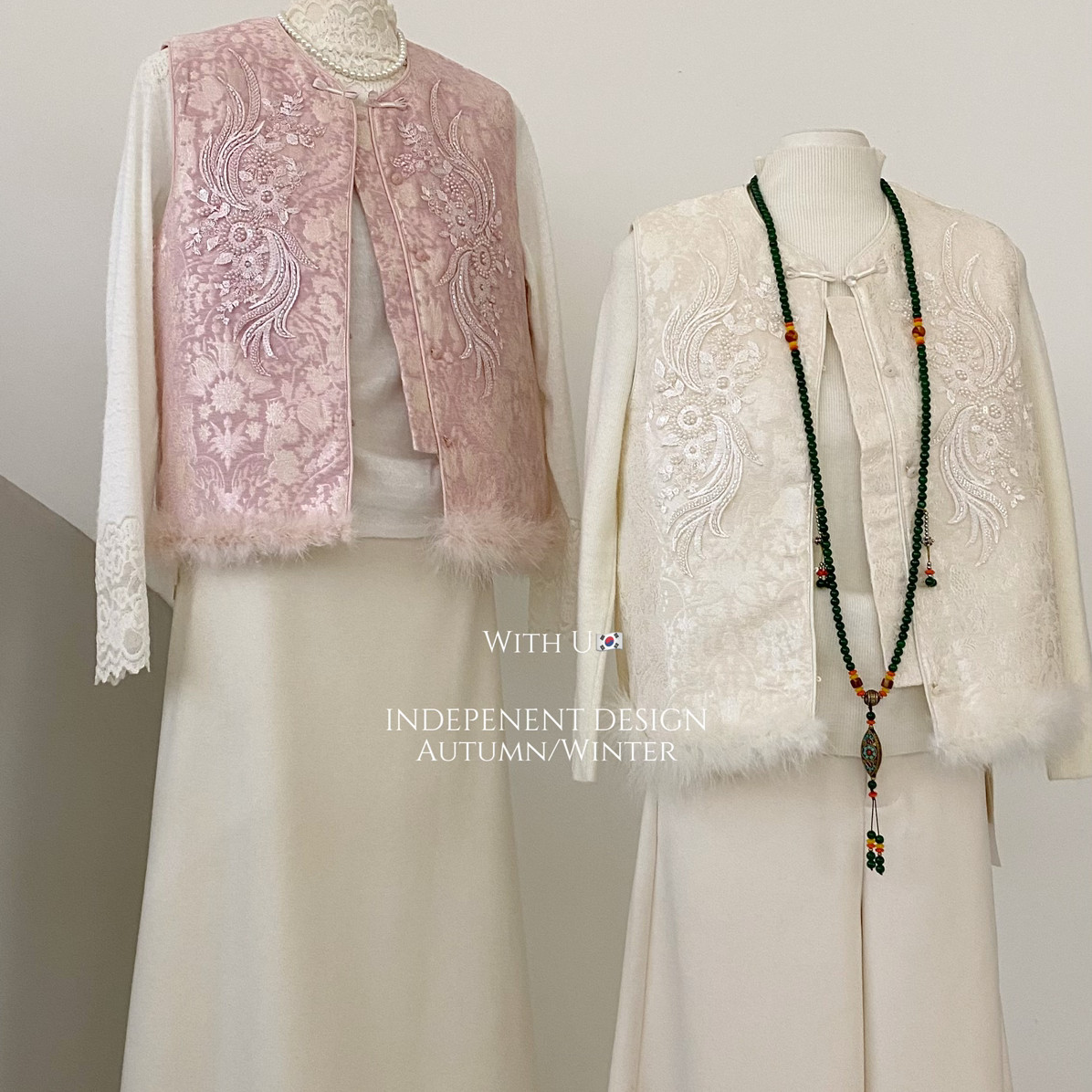 甜茶韩系重工精致国风马甲高品质面料提花氛围感叠穿单品马甲,女装/女士精品,马夹,淘宝优惠券,粉丝福利购,淘宝优惠卷