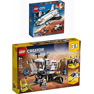 LEGO乐高31107太空探测车 航天飞机 太快基地火星3合1宇航员