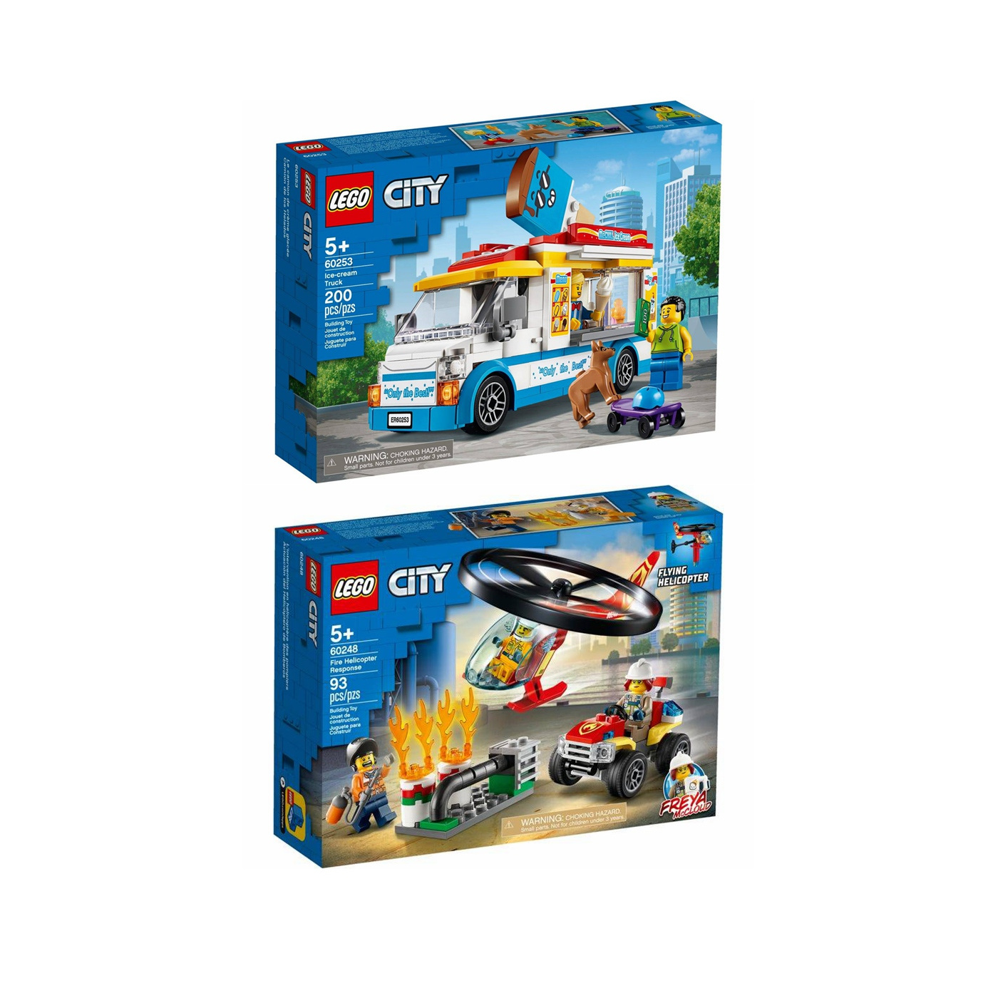 乐高城市系列积木车救援场景