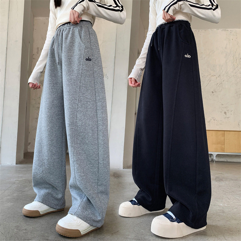 春秋女童运动裤长裤儿童大童直筒休闲新款女孩初中生秋冬加绒，童装裤子，摩比熊