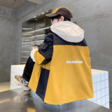 男童冲锋衣三合一可拆卸新款儿童外套秋冬款中大童派克服加厚，童装外套，摩比熊