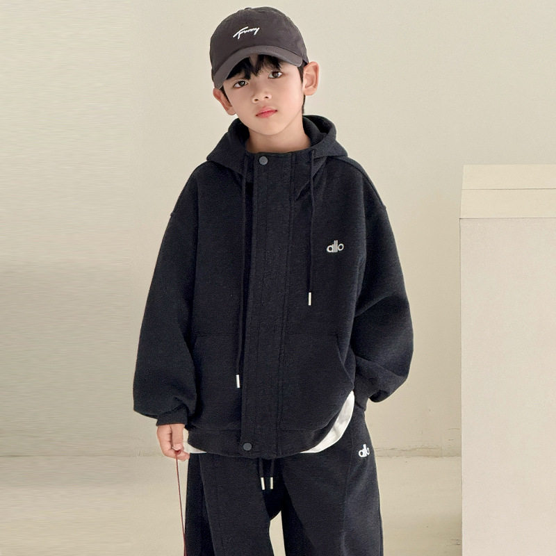 男童加厚加绒外套秋冬款一体绒儿童冬季新款大冬装潮男孩，童装外套，摩比熊