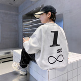 男童卫衣春秋款新款帅气炸街秋装中大童装秋季男孩长袖上衣潮，童装T恤，摩比熊