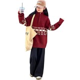 女童红色毛衣冬季新款儿童洋气女孩针织衫秋冬大童加厚毛线衣，童装毛衣，摩比熊