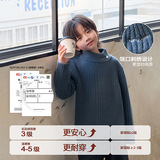 童装男童仿貂绒毛衣冬季新款儿童加厚半高领衣服大童保暖冬装，童装毛衣，摩比熊