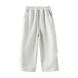 男童冬装中大童加绒加厚一体绒休闲新款儿童冬季宽松裤子，童装裤子，摩比熊