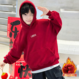 儿童装男童冬装加绒红色卫衣新款中大童款加厚本命拜年服,童装卫衣/绒衫,摩比熊, 儿童装男童冬装加绒红色卫衣新款中大童款加厚本命拜年服,童装卫衣/绒衫,摩比熊,