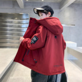 儿童装男童加绒外套新款大童秋冬款棉服男孩加厚冬季派克服潮，童装外套，摩比熊