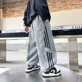 男童冬装中大童加绒加厚一体绒休闲新款儿童冬季宽松裤子，童装裤子，摩比熊