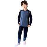 男童冬季秋衣秋裤套装新款中大童秋冬款男孩德绒保暖儿童内衣，童装家居服（睡衣），摩比熊