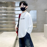 儿童装男童秋冬德绒中领打底衫T恤大童新款深秋保暖是上衣潮，童装T恤，摩比熊