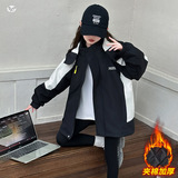 女童加厚冲锋衣外套年秋冬新款中大童三合一夹克衫保暖户外服，童装外套，摩比熊