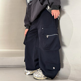 男童裤子冬季加绒加厚一体绒儿童工装裤秋冬新款大童装冬装潮，童装裤子，摩比熊