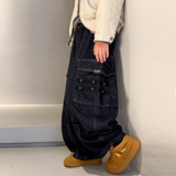 男童裤子冬季加绒加厚一体绒儿童牛仔裤秋冬新款大童装冬装潮，童装裤子，摩比熊