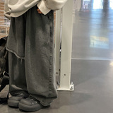 新款秋冬款男童休闲一体绒牛仔裤中大儿童男孩阔腿冬装裤子潮，童装裤子，摩比熊