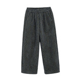 男童秋冬韩范直筒加绒裤子新款中大儿童冬装加厚海马毛长裤潮，童装裤子，摩比熊