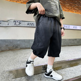 男童夏季牛仔短裤夏装韩版男孩五分裤中大童儿童薄款，童装裤子，摩比熊