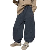 男童裤子冬季秋冬新款大童装潮儿童加绒一体绒运动裤冬装，童装裤子，摩比熊