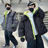 童装男童冬装新款贴标休闲棉衣大童冬季儿童棉袄棉服，童装棉衣，摩比熊