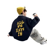 男童加绒卫衣新款冬装大儿童加厚男孩一体绒上衣打底衫潮，童装卫衣/绒衫，摩比熊