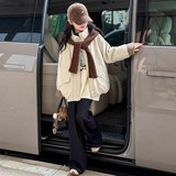 女童夹棉外套冬季新款儿童洋气超好看冬装女大腿秋冬加厚棉服，童装棉衣，摩比熊