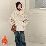 女童外套冬装新款大童秋冬棉袄女孩棉衣儿童冬季加厚羽绒棉服，童装棉衣，摩比熊