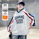 男童加绒红色卫衣冬季新款儿童中大童本命马年加厚新年服，童装卫衣/绒衫，摩比熊