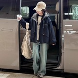 女童加绒外套新款秋冬儿童洋气派克服女孩大童冬季加厚冲锋衣，童装棉衣，摩比熊