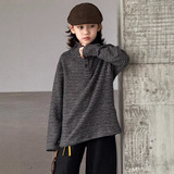 儿童装男童冬装毛衣中大童秋冬款高领男孩冬季加厚针织打底衫，童装毛衣，摩比熊