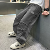 男童防蚊裤夏季薄款新款中大童夏装男孩速干直筒儿童休闲裤子，童装裤子，摩比熊