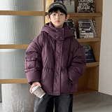 男童羽绒服冬装新款中大童冬季男孩帅气儿童加厚白鸭绒外套潮，童装羽绒服，摩比熊