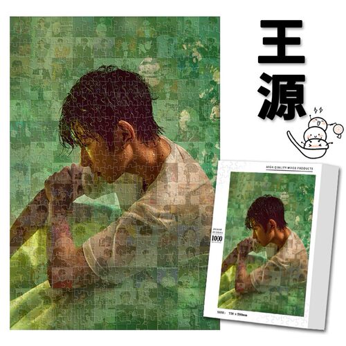 王源roy马赛克拼图木质1314/1000片tfboys周边生日礼物可diy定制