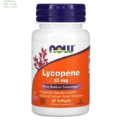 美国NOW天然番茄红素10mg清除自由基心血管前列 Lycopene 腺健康