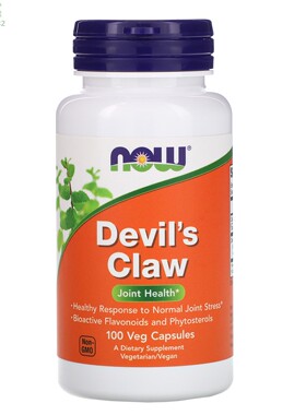 美国NOW南非钩麻魔鬼爪帕歌斯胶囊500mg100粒关节健 Devil's Claw