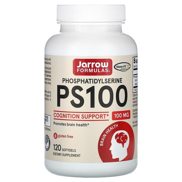 美国Jarrow磷脂酰丝氨酸100毫克120粒PS100 Phosphatidylserine