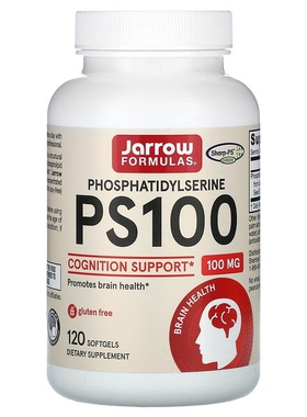 美国Jarrow磷脂酰丝氨酸100毫克120粒PS100 Phosphatidylserine
