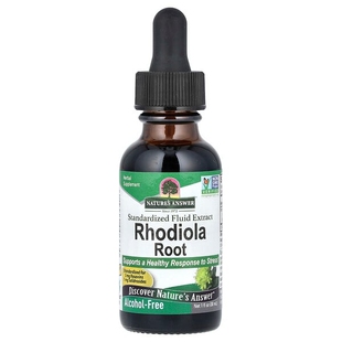 美国Nature's Answer白毛茛根液体提取物30ml无乙醇Rhodiola Root