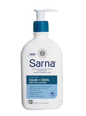 正品现货Sarna Calm Cool Anti-Itch Lotion 7.5oz