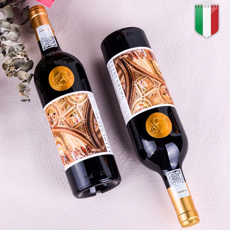 京东自营官方旗舰店胖东来超市意大利进口红酒18度干红葡萄酒整箱